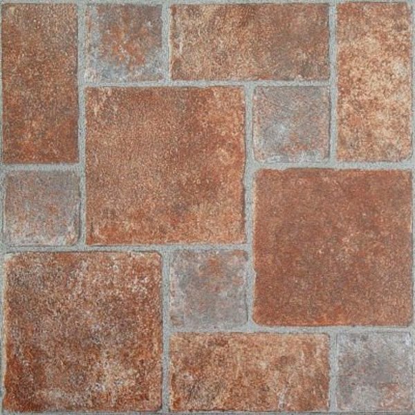 Achim Importing Co Achim Tivoli Self Adhesive Vinyl Floor Tile 12in x 12in, Brick Pavers, 45 Pack FTVGM33245